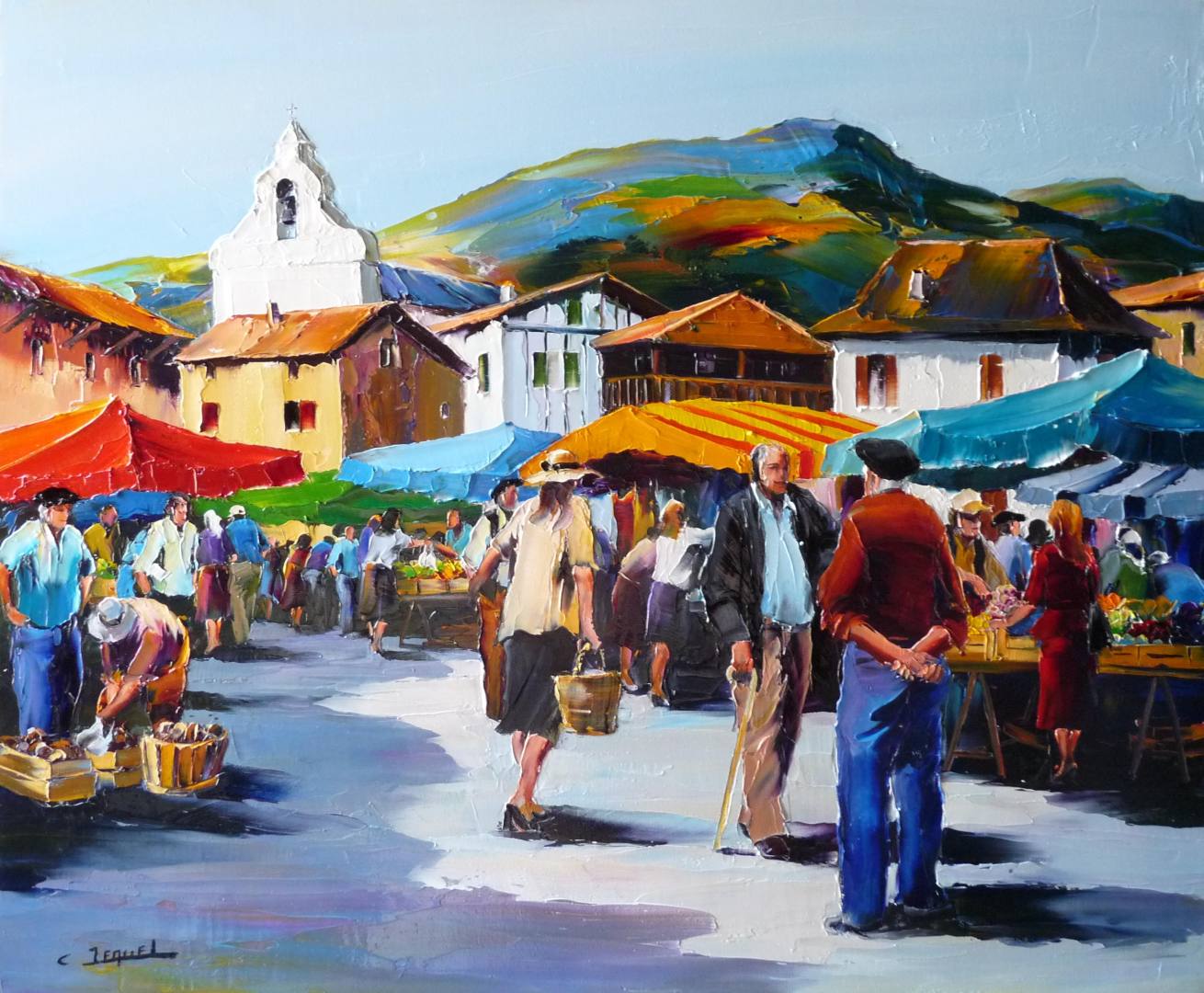 Marché de village (Pays Basque)